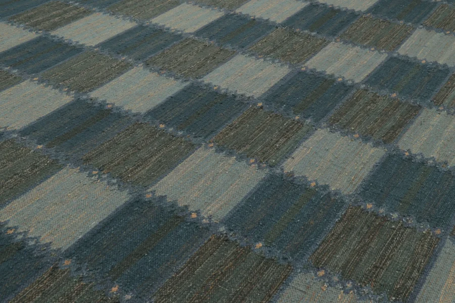 Scandinavian Geometric Custom Flatweave