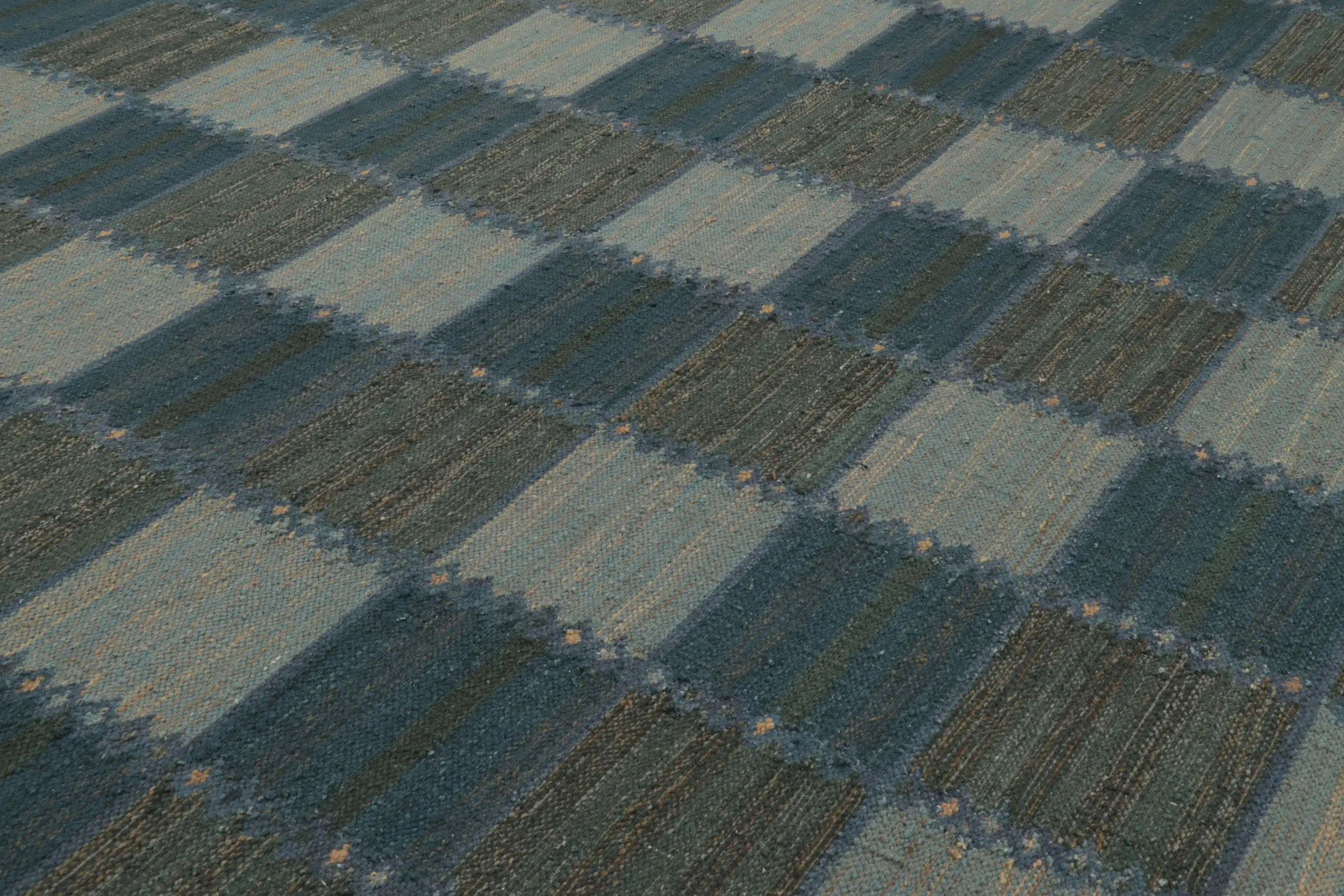 Scandinavian Geometric Custom Flatweave