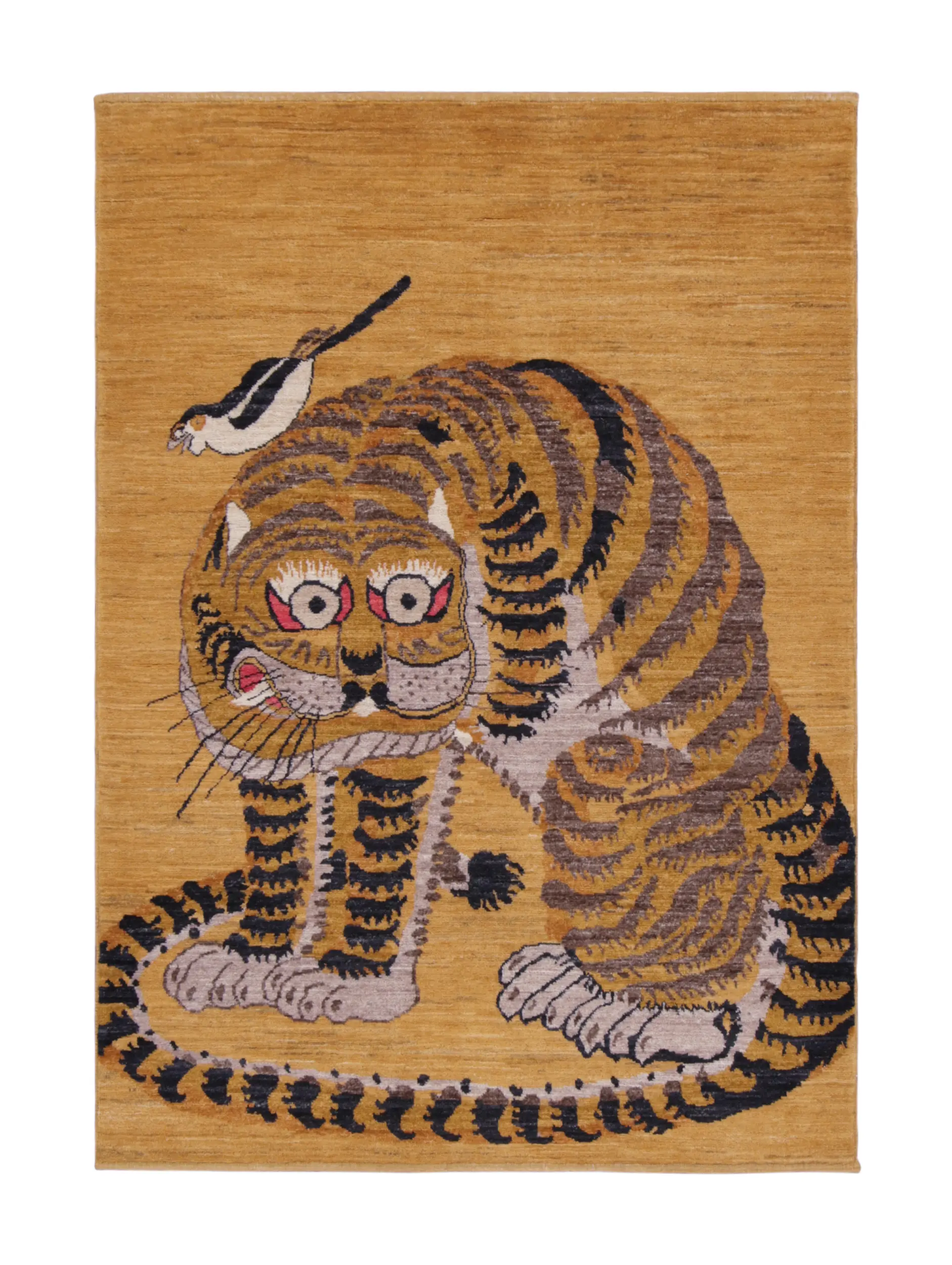 Modern Tiger Pictorial Rug