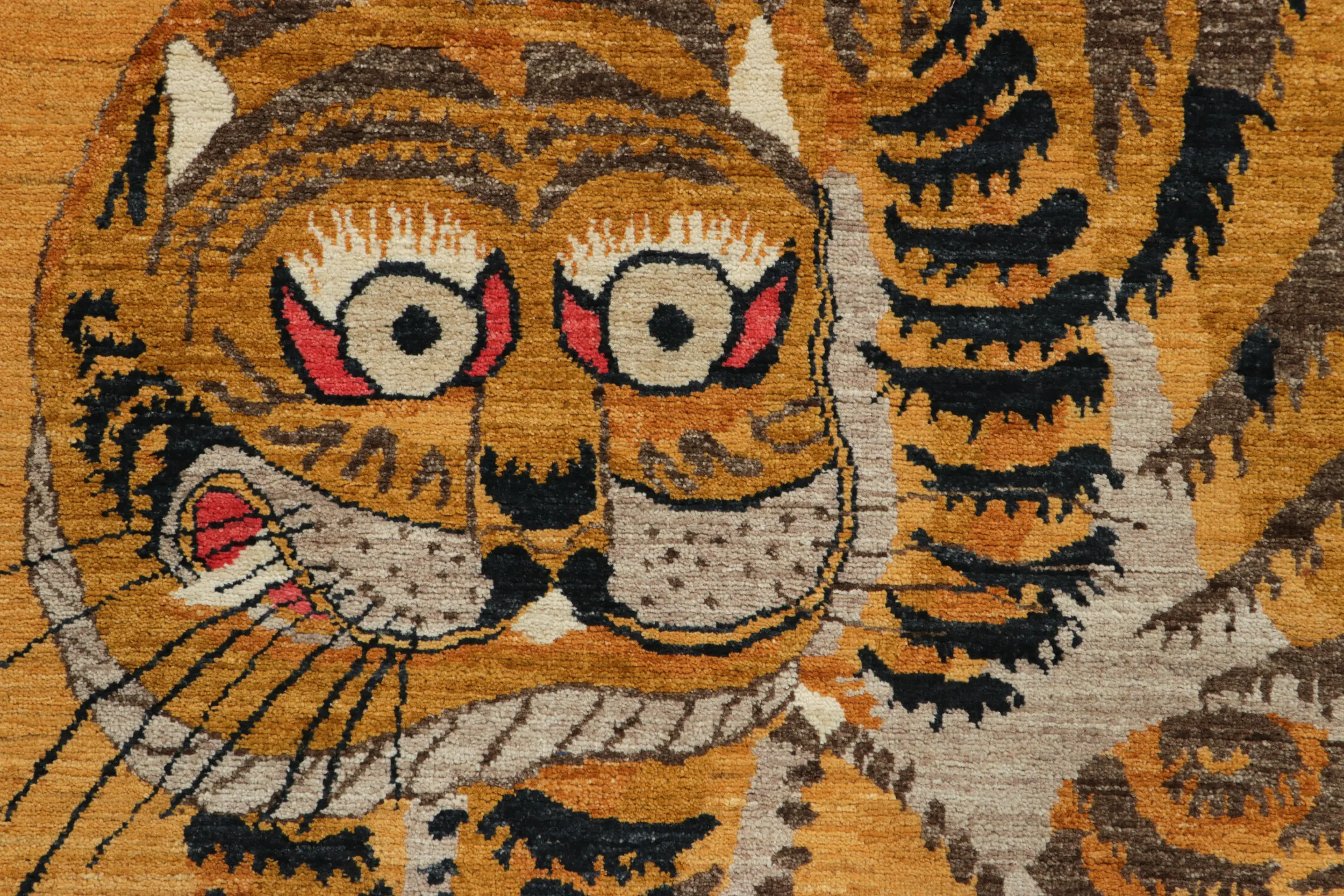 Modern Tiger Pictorial Rug