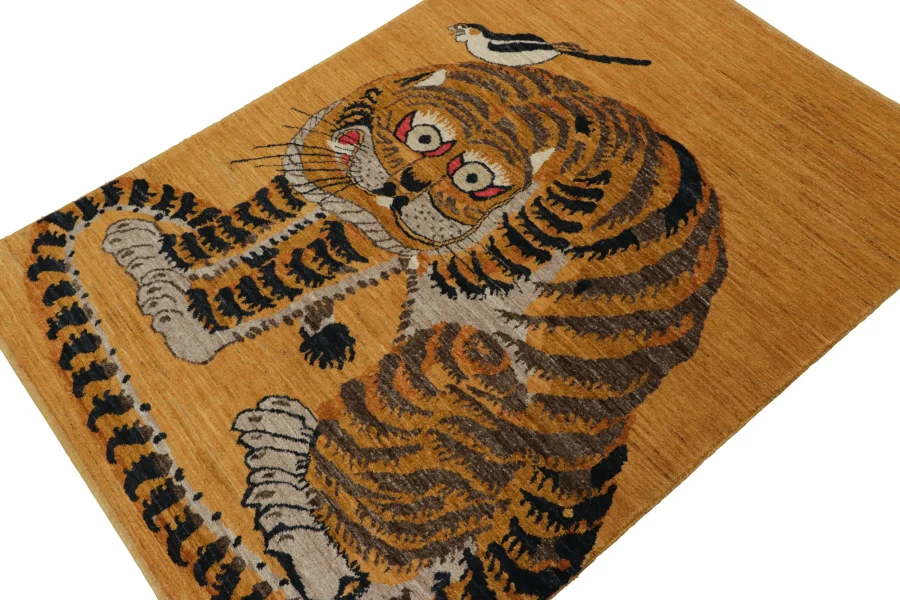 Modern Tiger Pictorial Rug