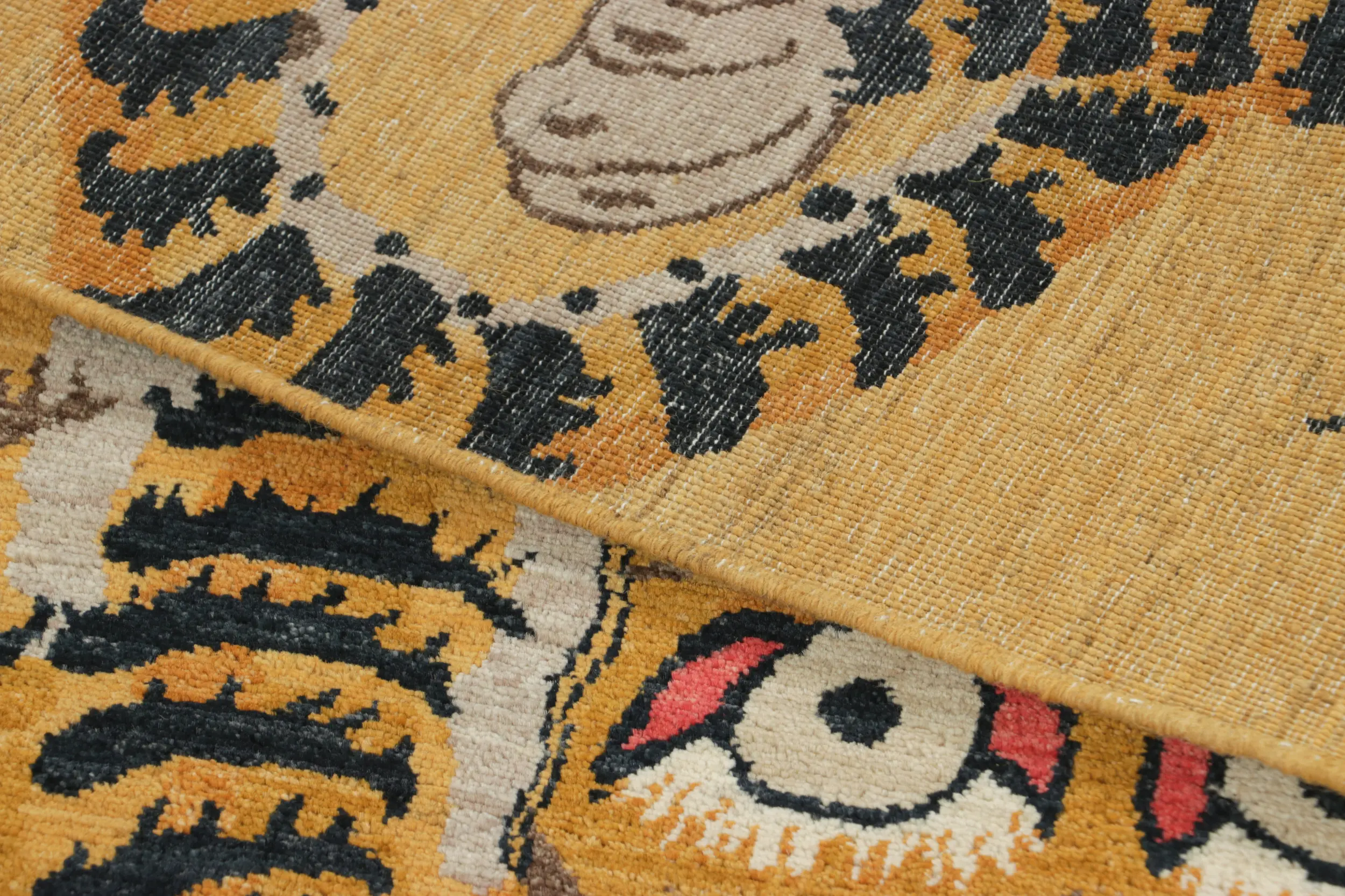 Modern Tiger Pictorial Rug