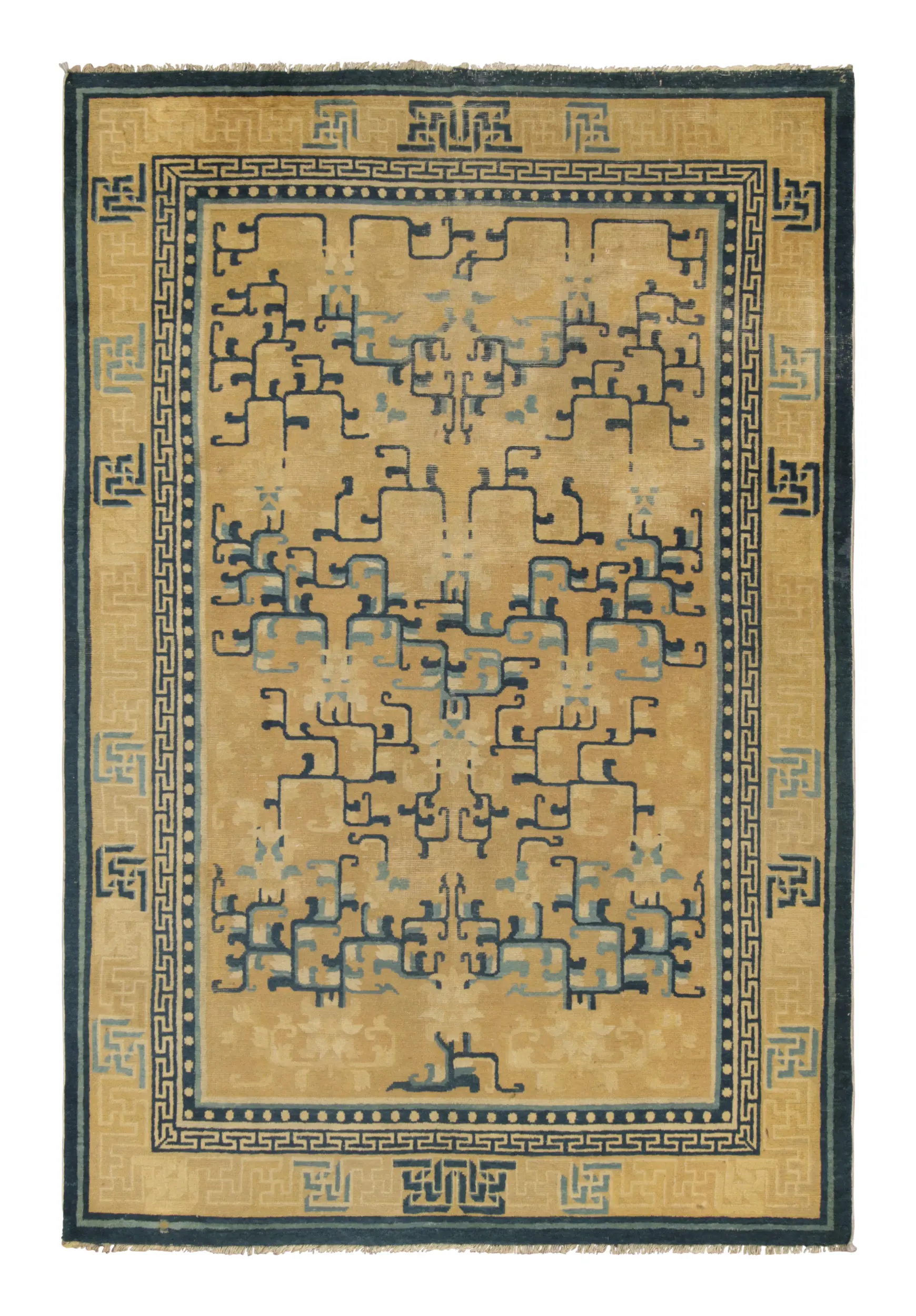 Antique Chinese Ningxia Rug