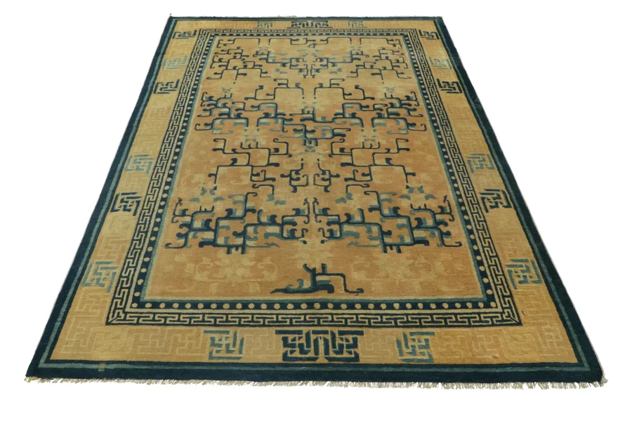 Antique Chinese Ningxia Rug