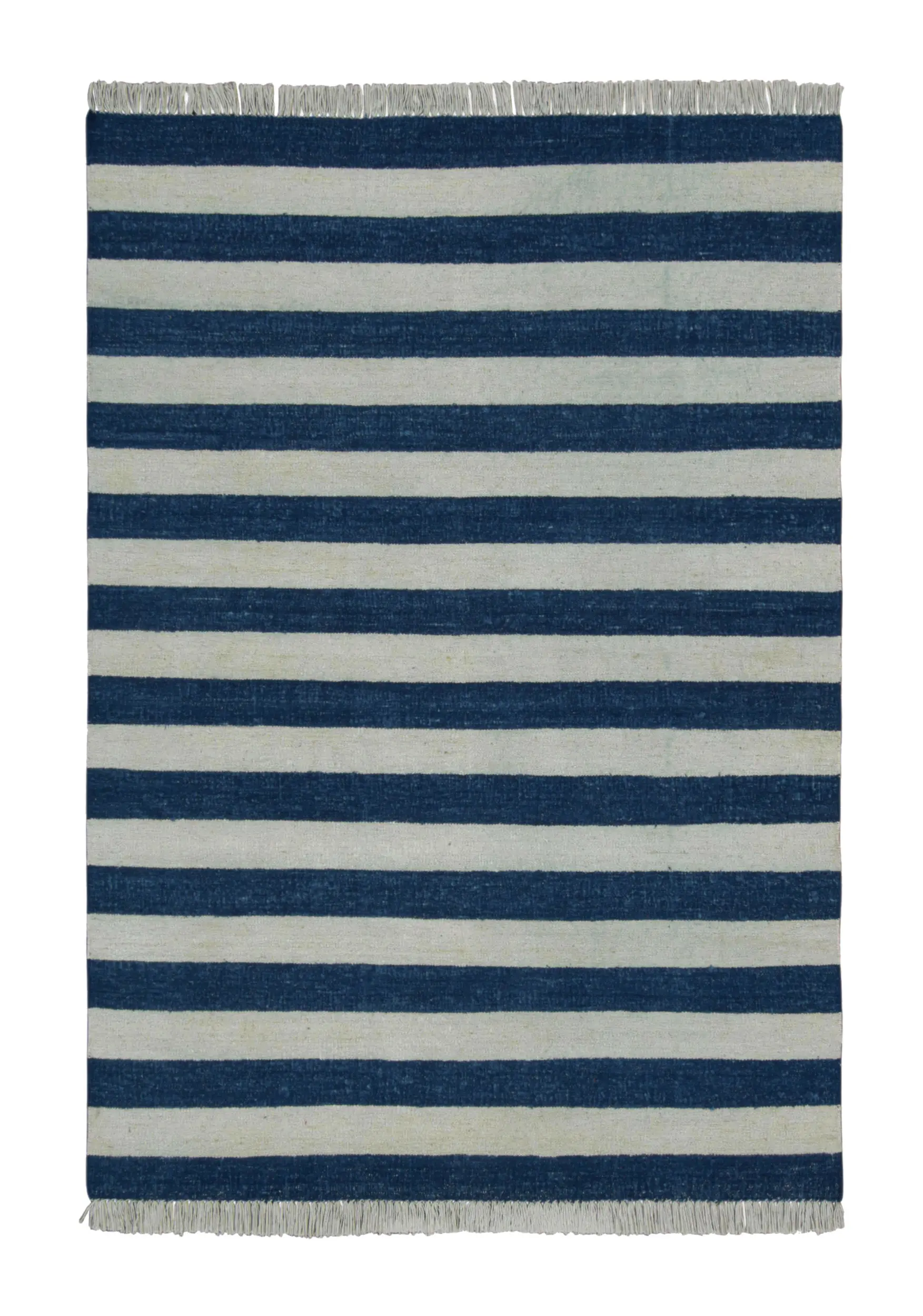 Vintage Striped Dhurrie Flatweave Rug