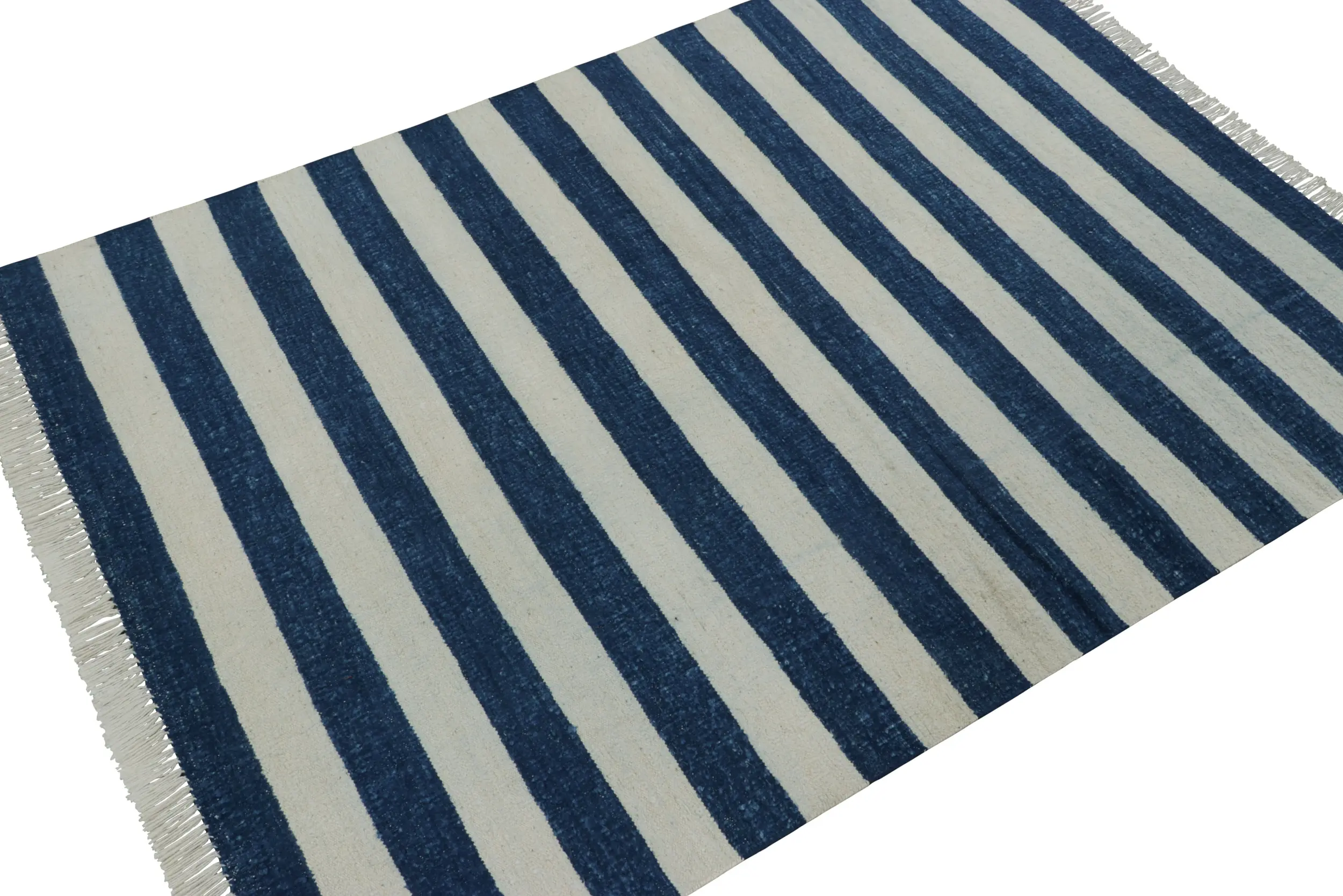 Vintage Striped Dhurrie Flatweave Rug