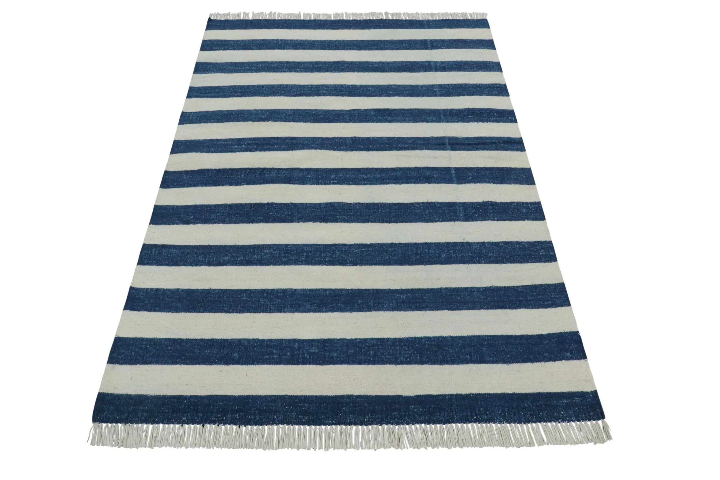 Vintage Striped Dhurrie Flatweave Rug