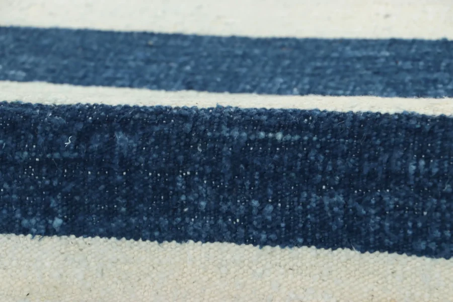 Vintage Striped Dhurrie Flatweave Rug