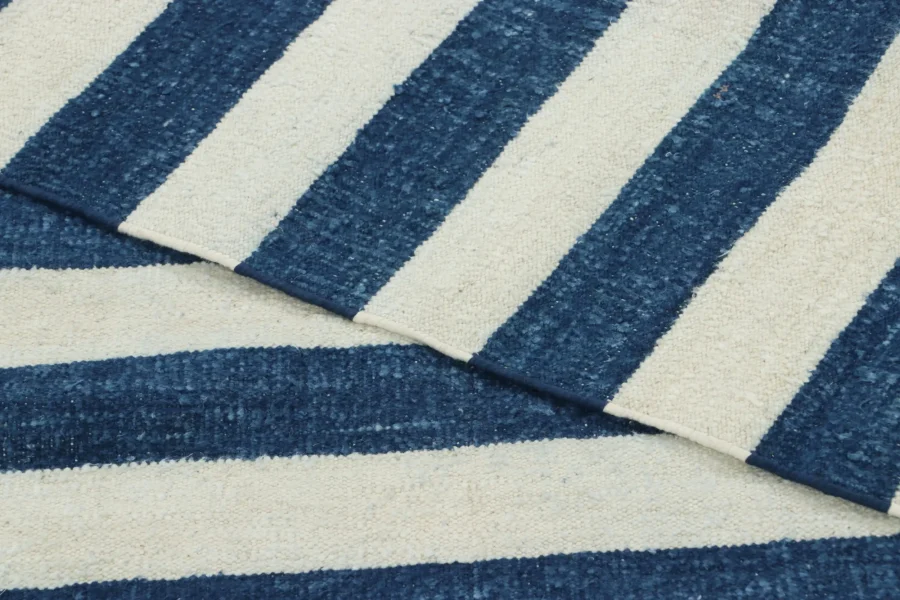 Vintage Striped Dhurrie Flatweave Rug