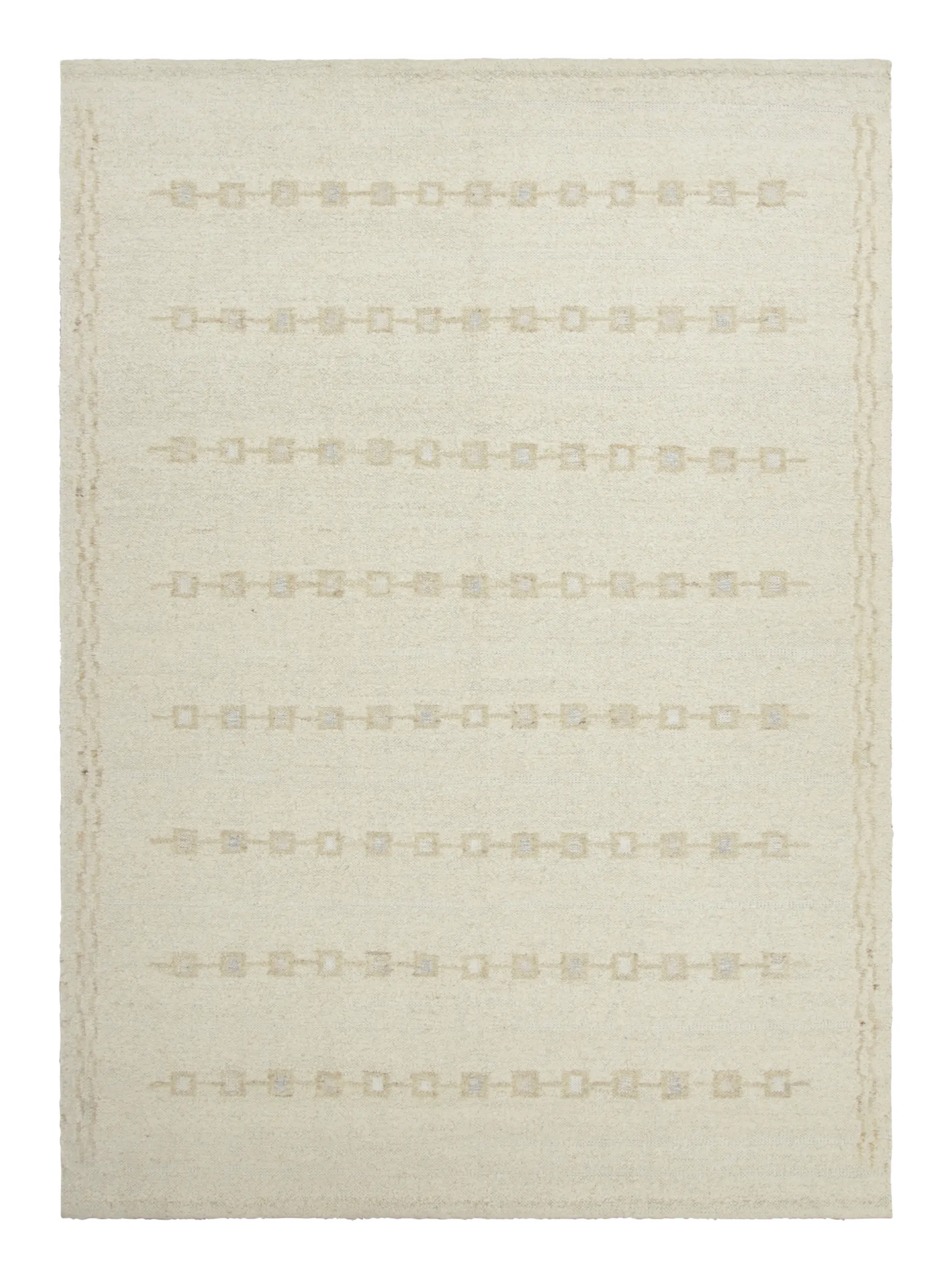Scandinavian Geometric “Nu” Flatweave