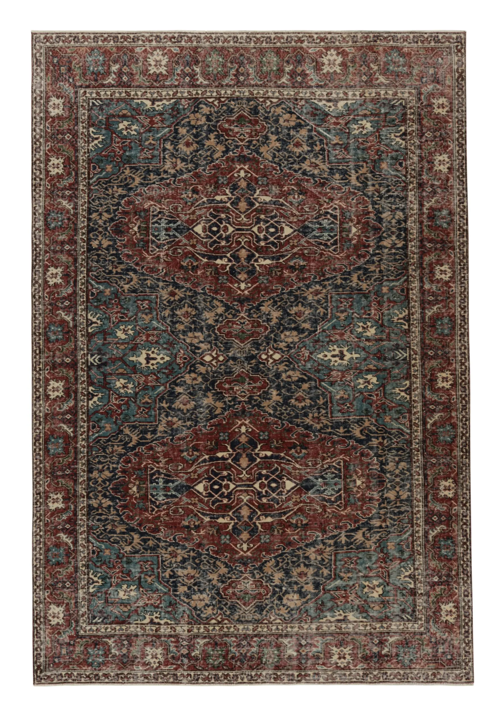 Vintage Distressed Turkish Rug