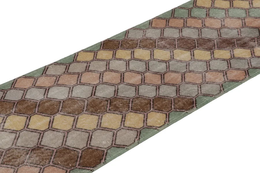 Vintage Turkish Geometric Runner