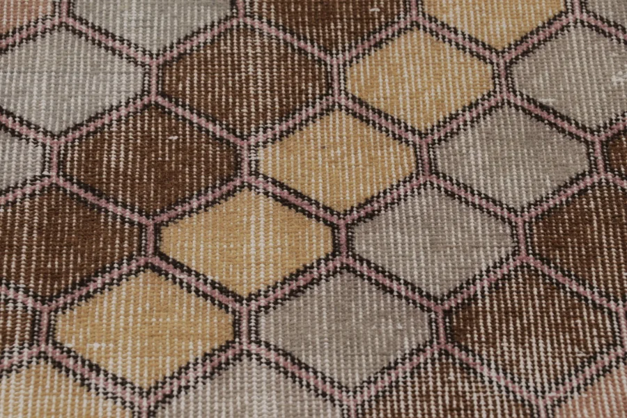Vintage Turkish Geometric Runner