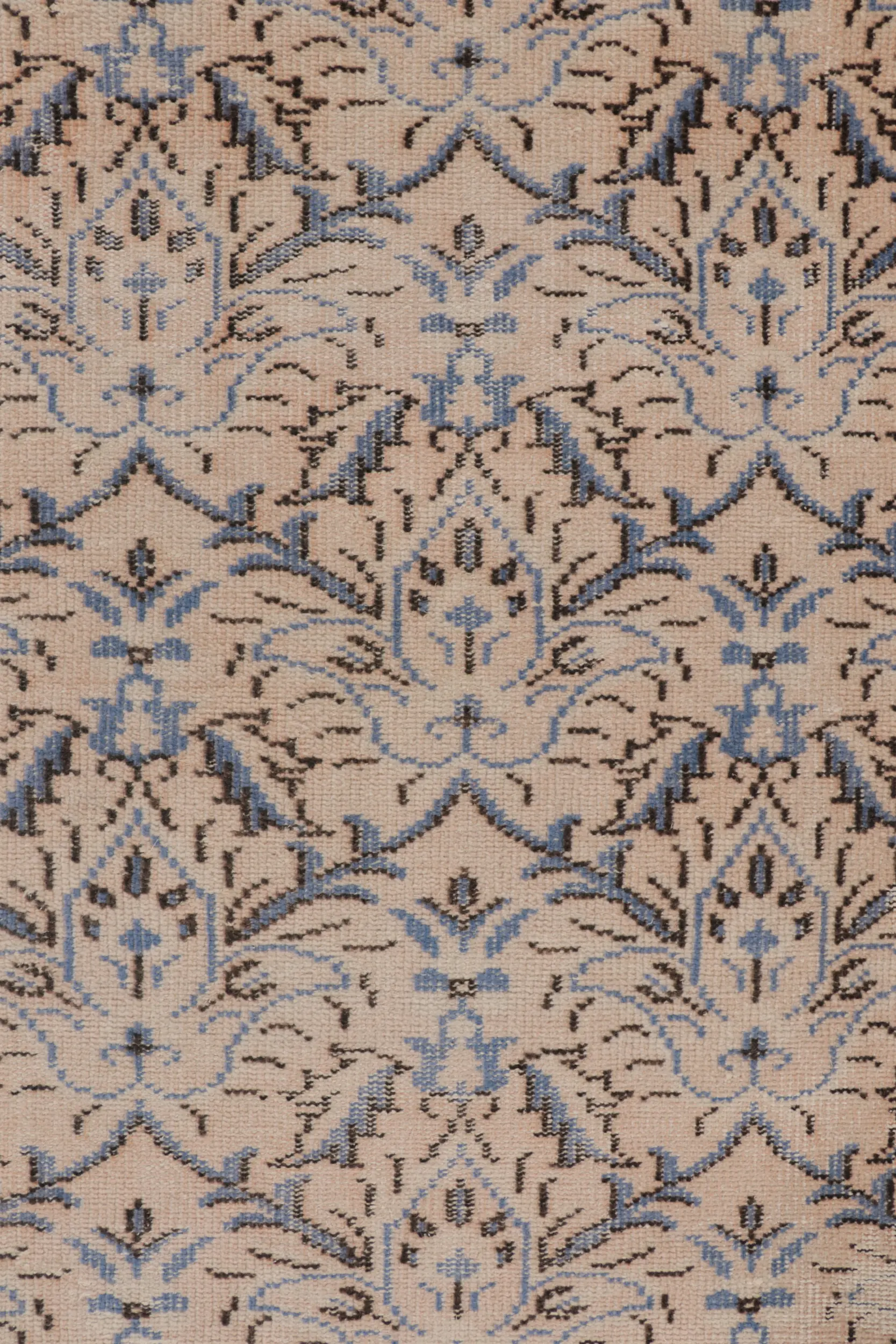 Vintage Turkish Floral Rug