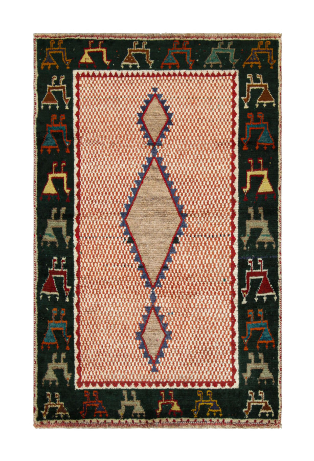Vintage Gabbeh Tribal Runner