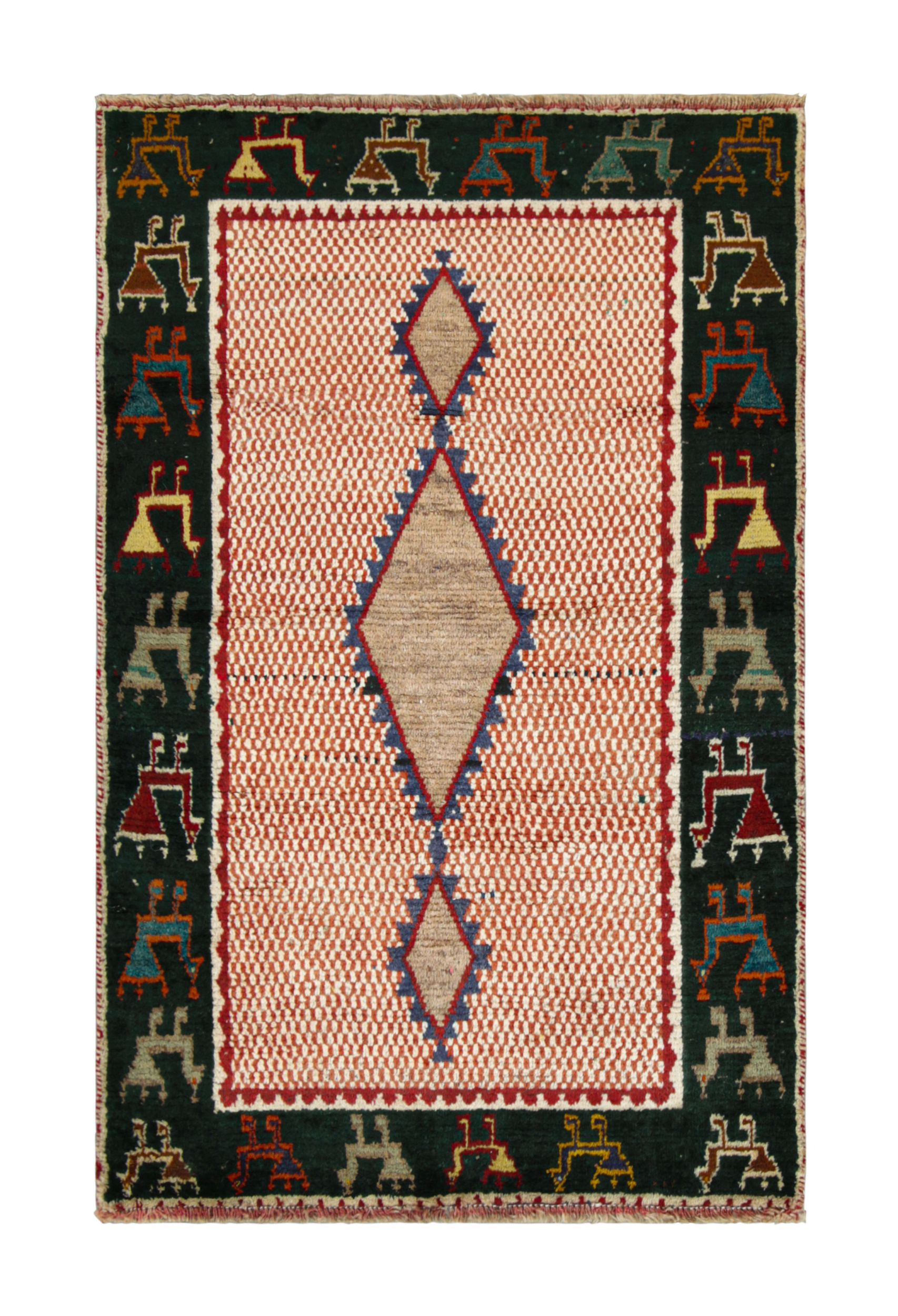 Vintage Gabbeh Tribal Runner