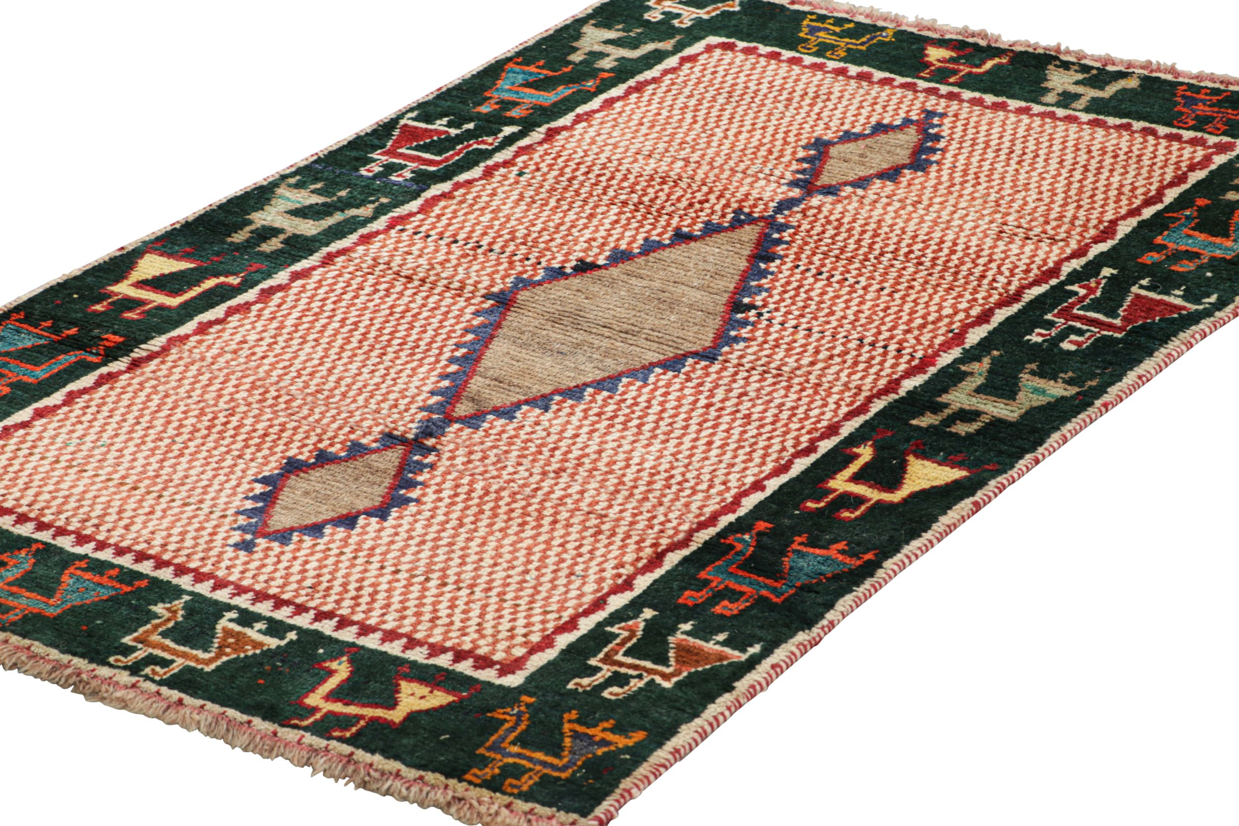 Vintage Gabbeh Tribal Runner