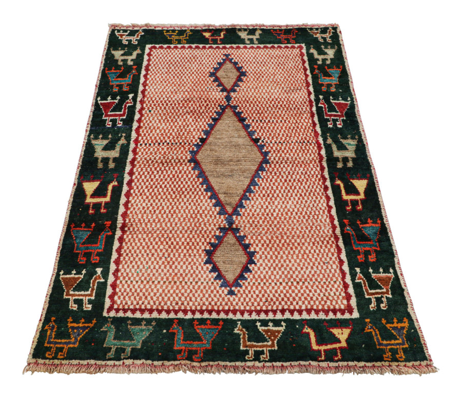 Vintage Gabbeh Tribal Runner