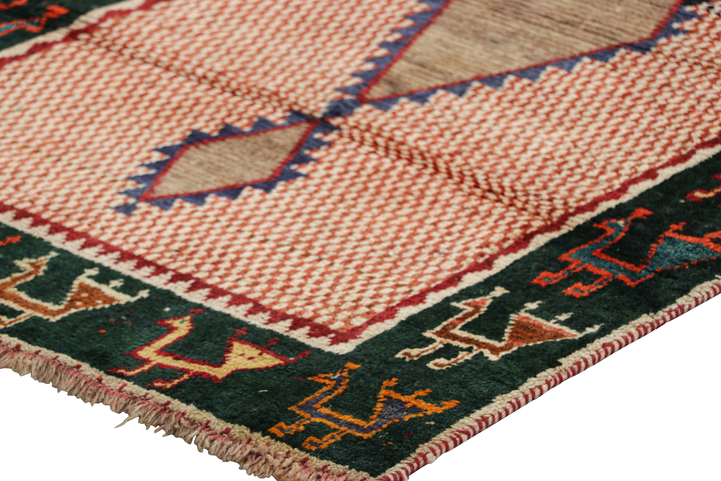 Vintage Gabbeh Tribal Runner
