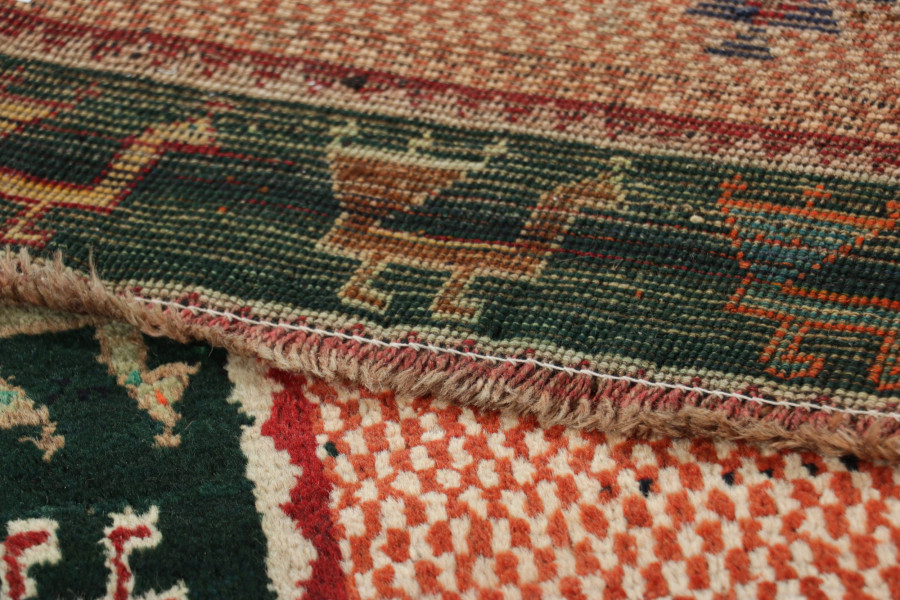 Vintage Gabbeh Tribal Runner
