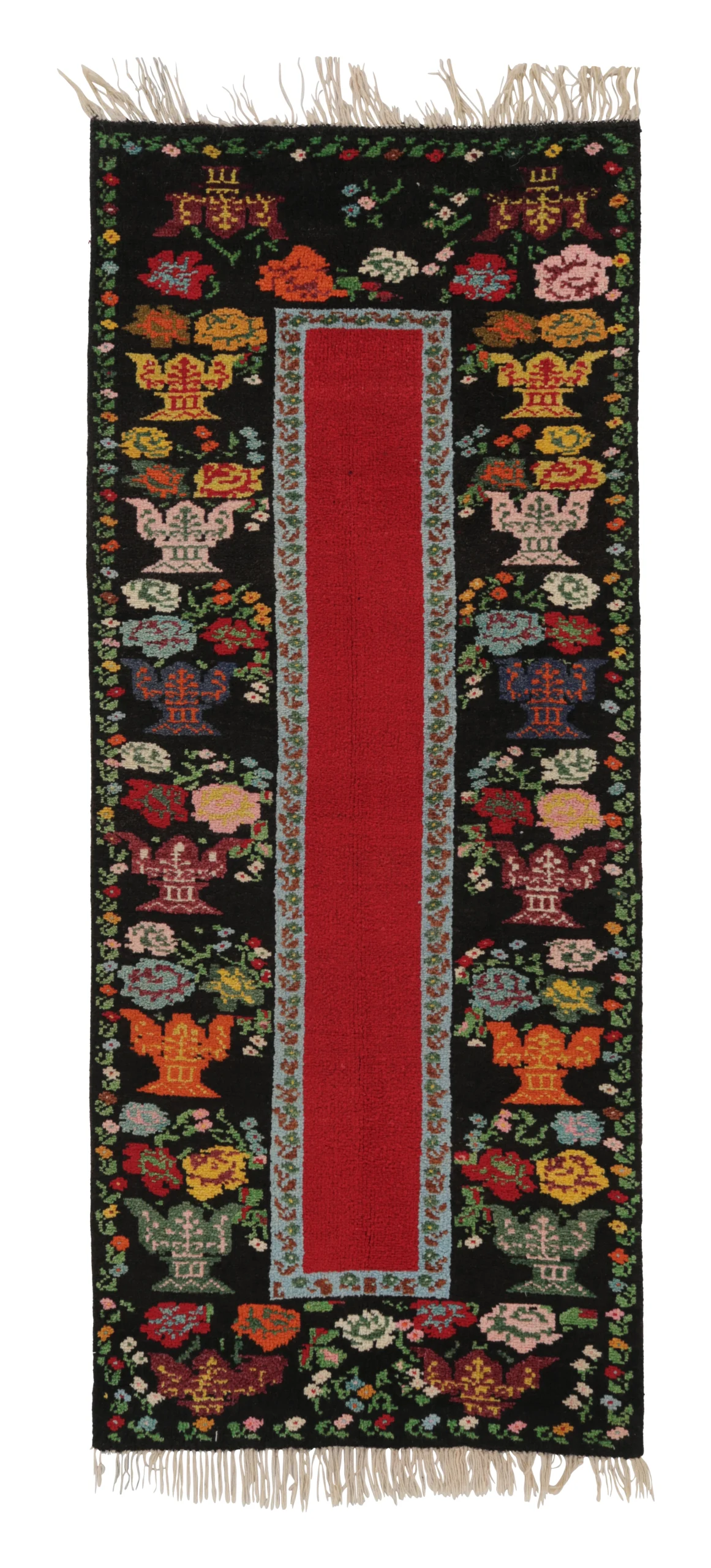 Vintage Turkish Tulu Runner Rug