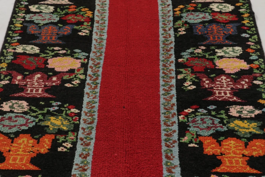 Vintage Turkish Tulu Runner Rug