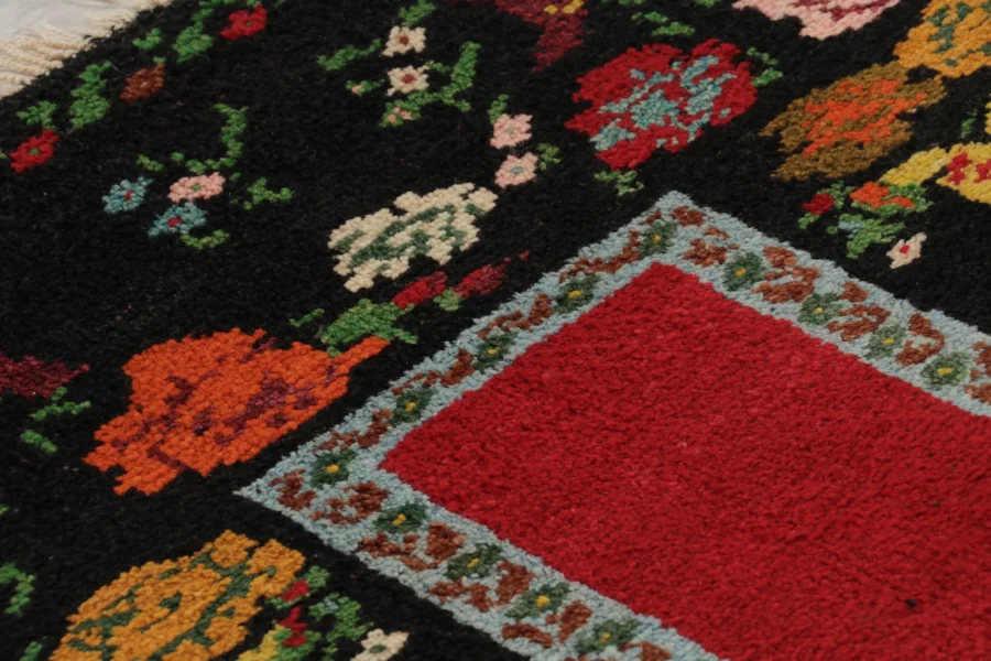 Vintage Turkish Tulu Runner Rug