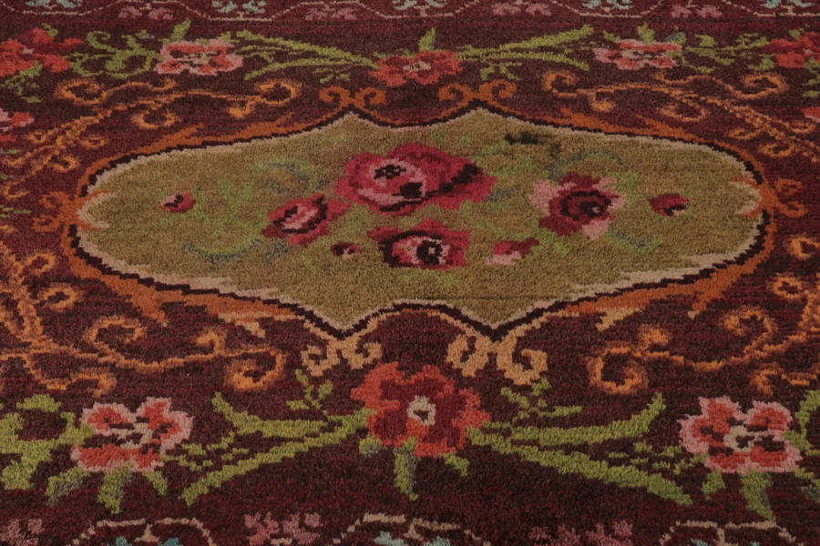 Vintage Tulu Floral Medallion Rug