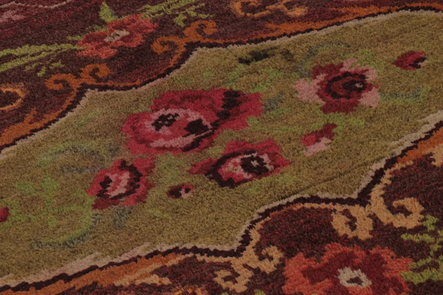 Vintage Tulu Floral Medallion Rug