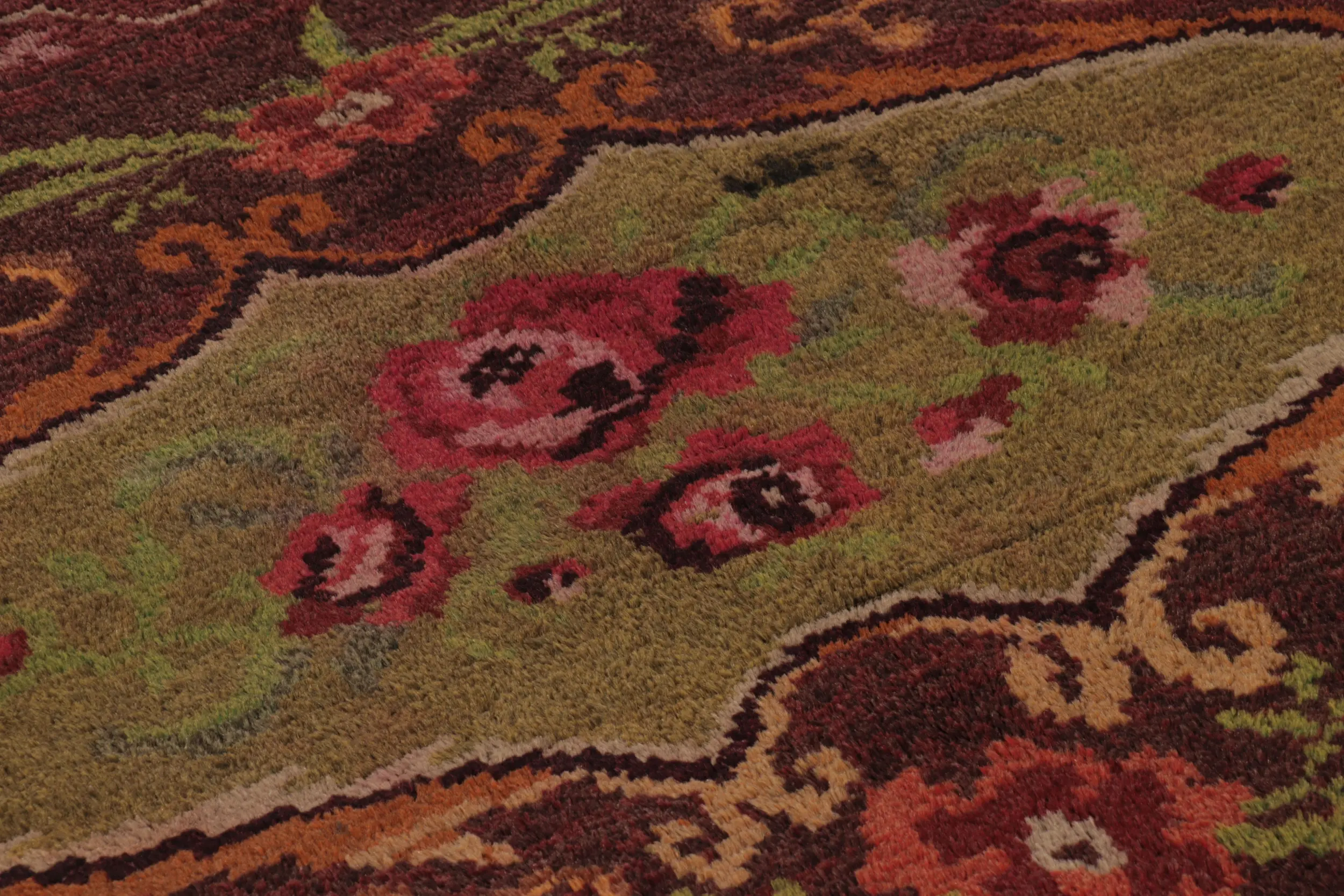 Vintage Tulu Floral Medallion Rug