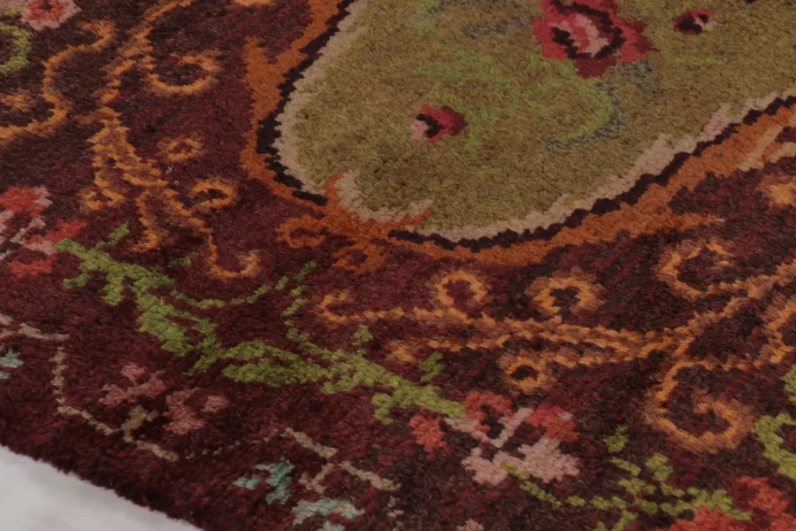 Vintage Tulu Floral Medallion Rug