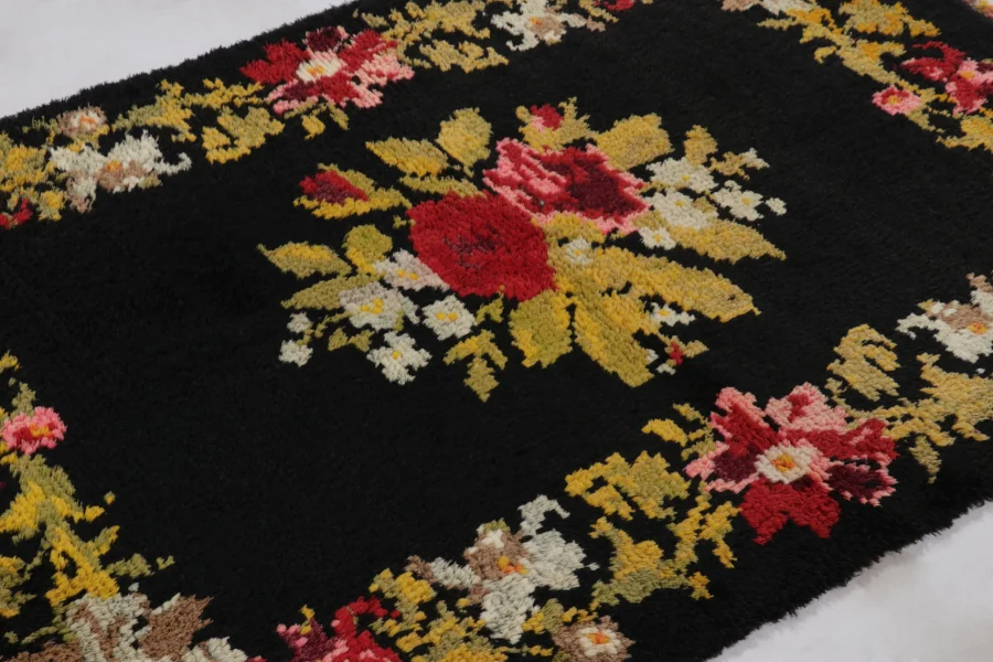 Vintage Turkish Tulu Rug