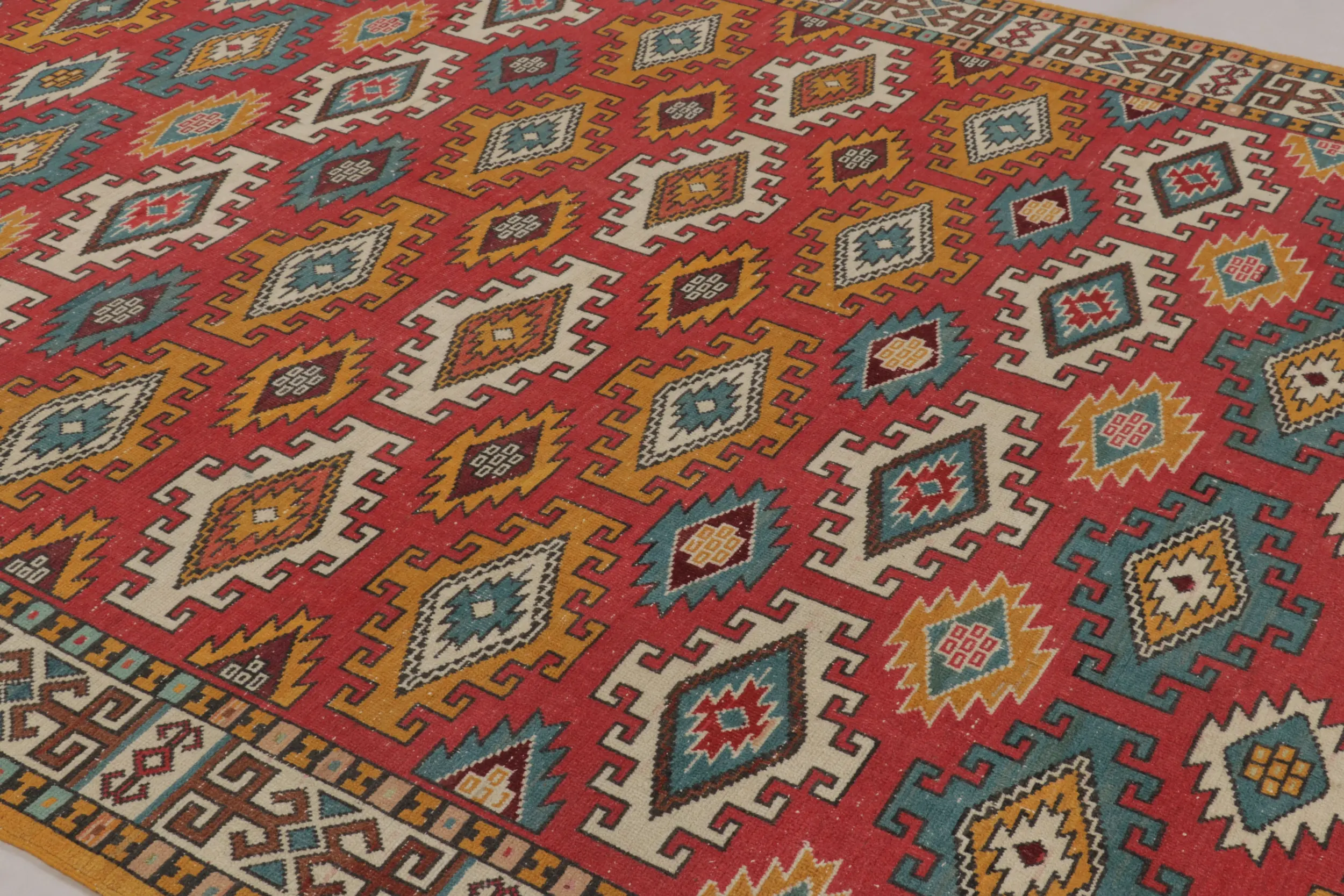 Vintage Turkish Oushak Rug