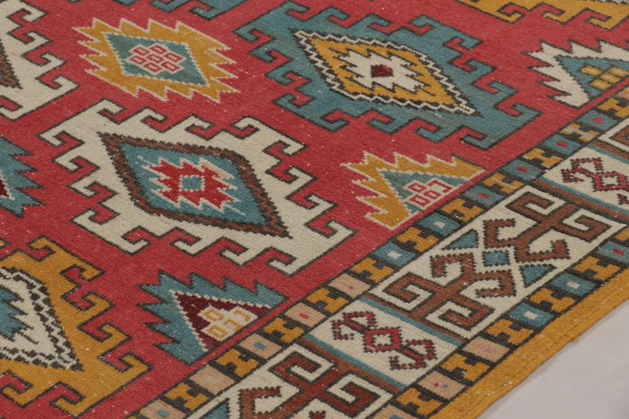 Vintage Turkish Oushak Rug