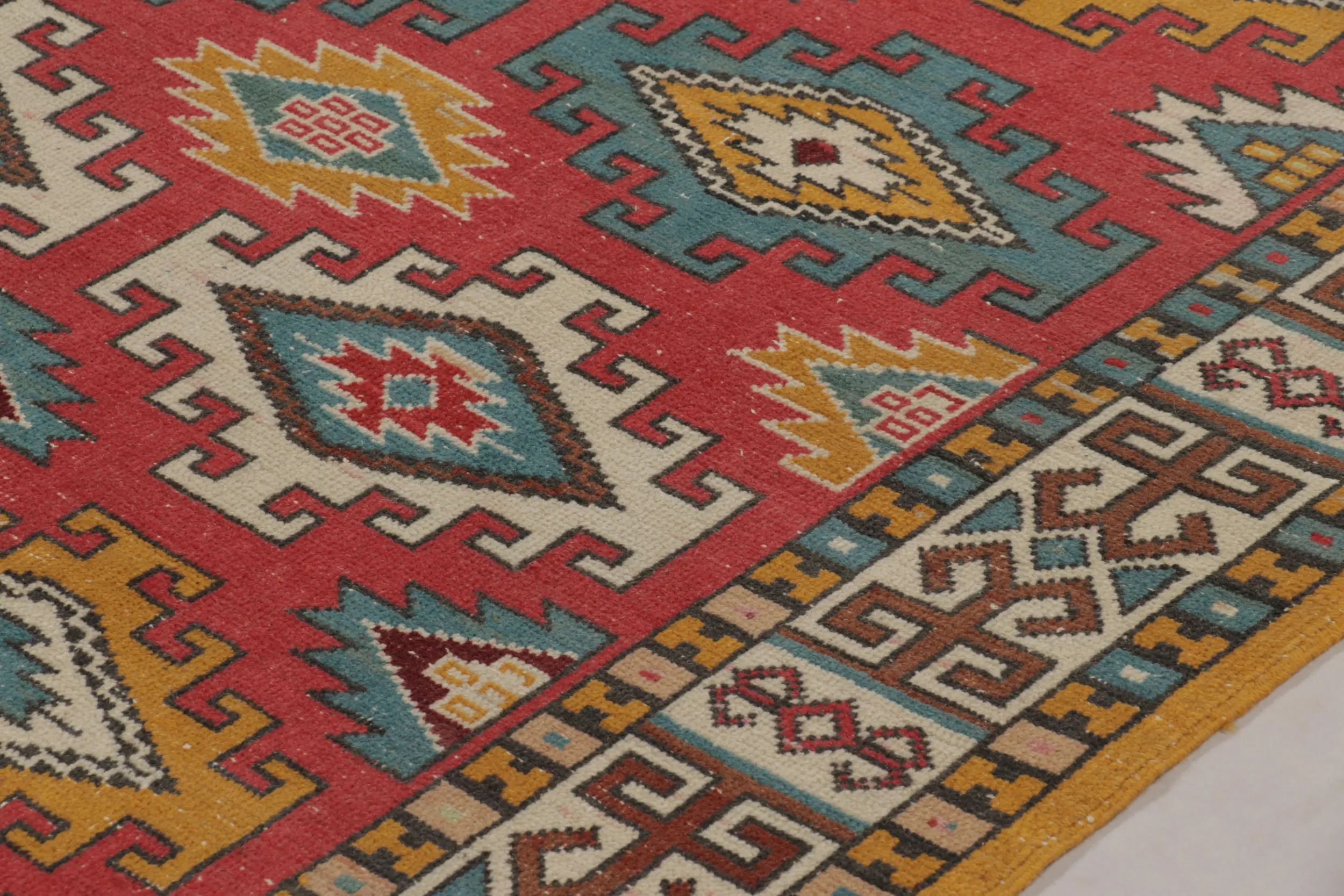 Vintage Turkish Oushak Rug