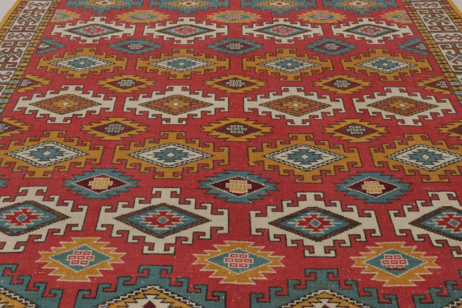 Vintage Turkish Oushak Rug