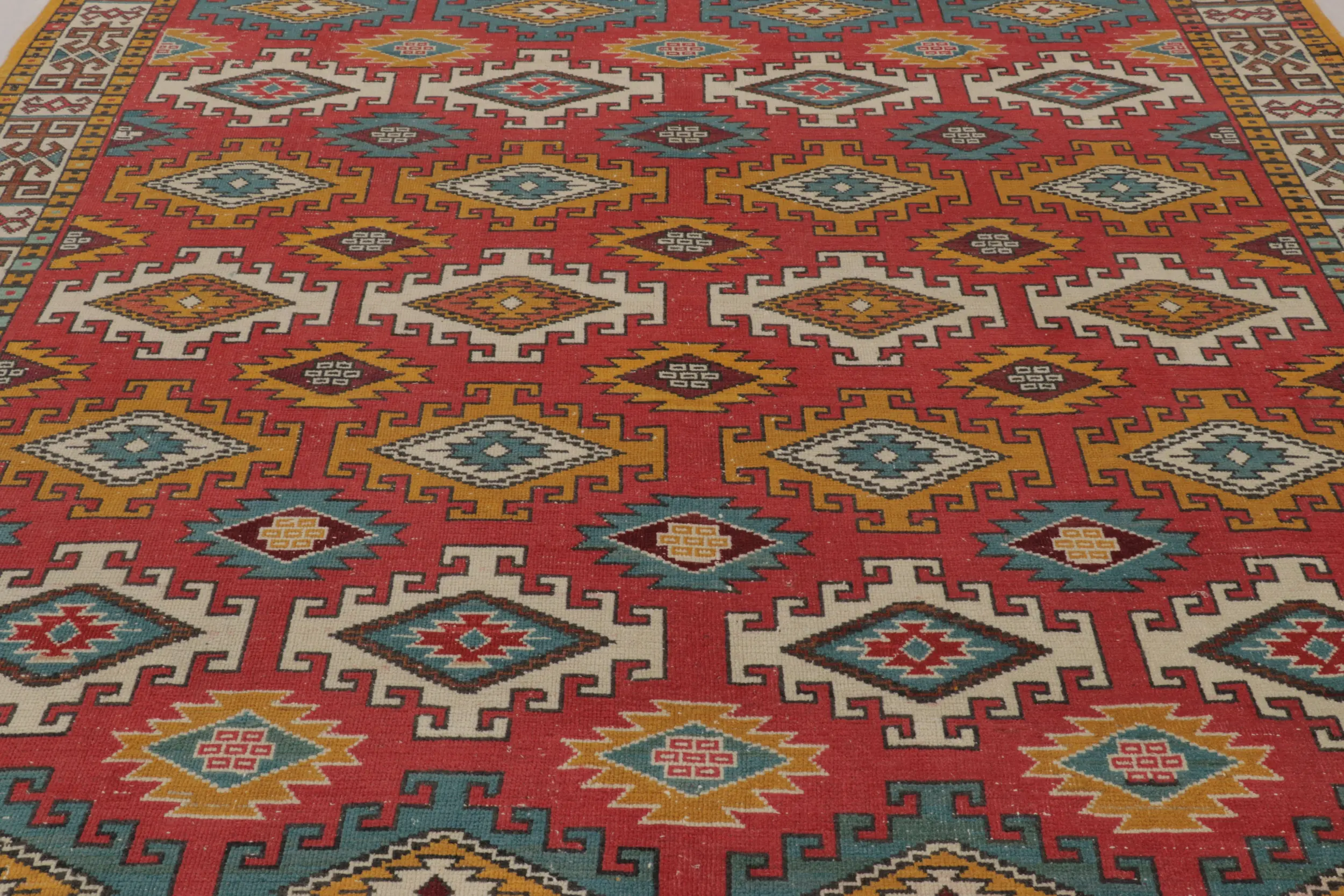 Vintage Turkish Oushak Rug