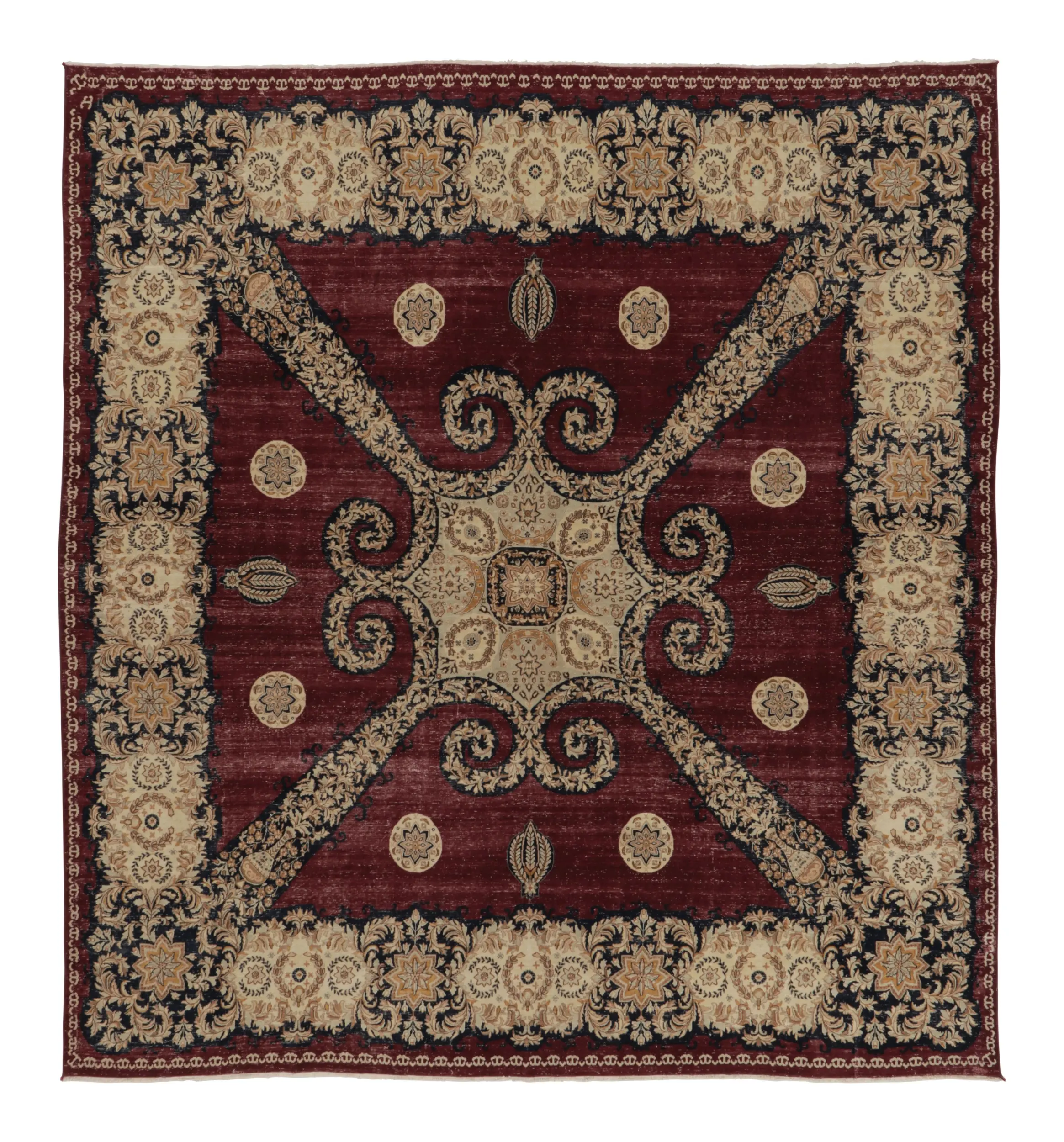 Vintage Tabriz Rug