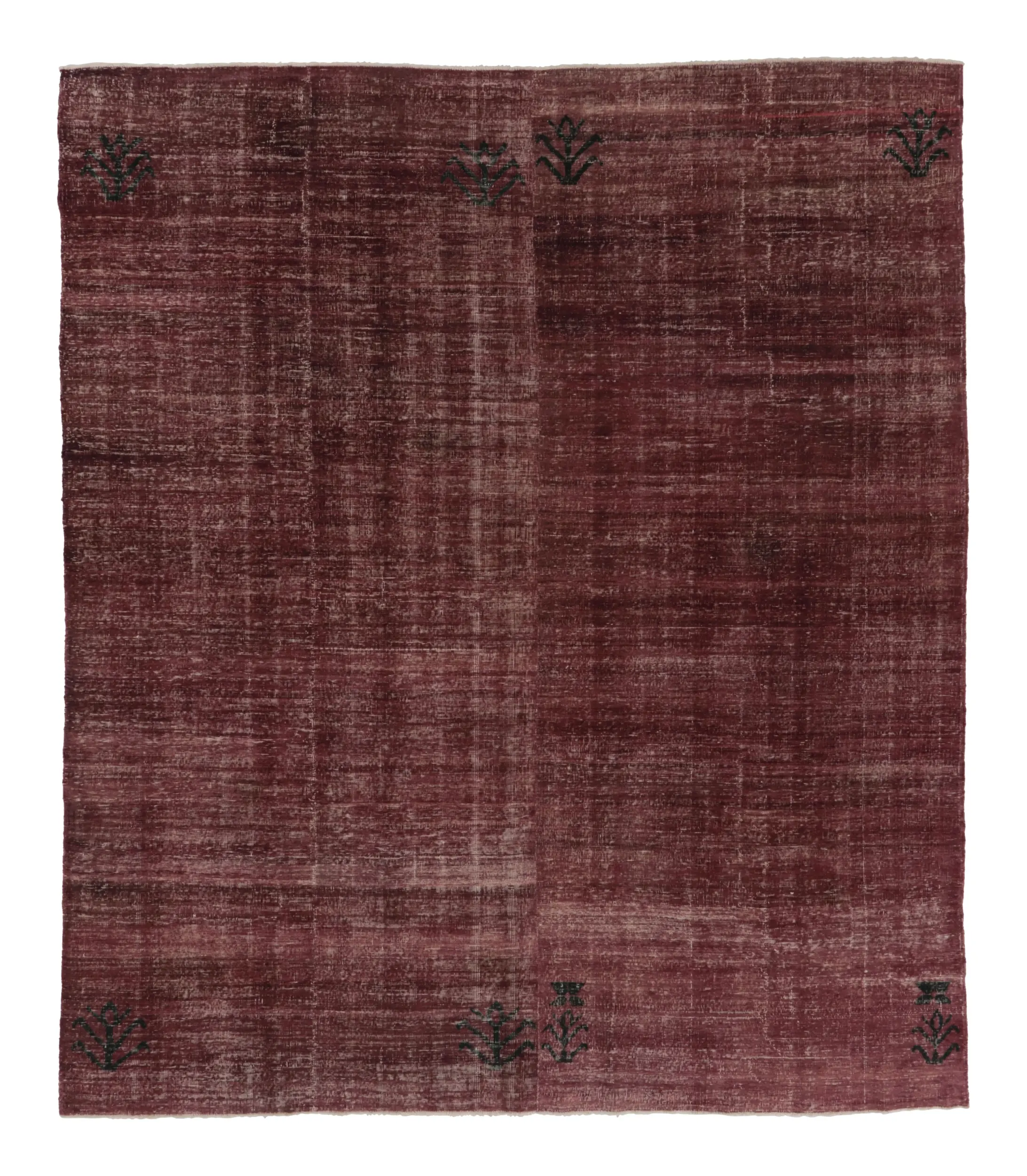 Vintage Turkish Distressed Rug