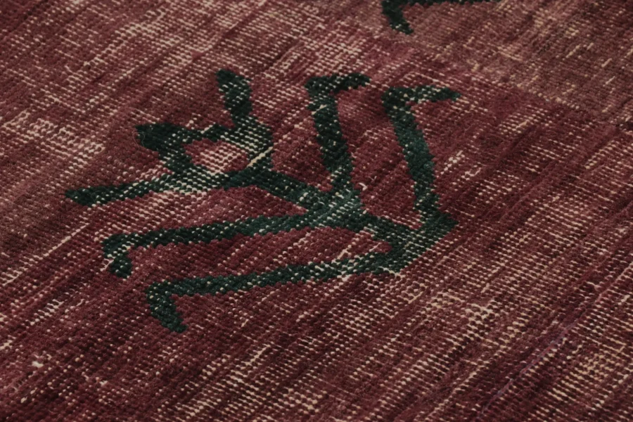 Vintage Turkish Distressed Rug