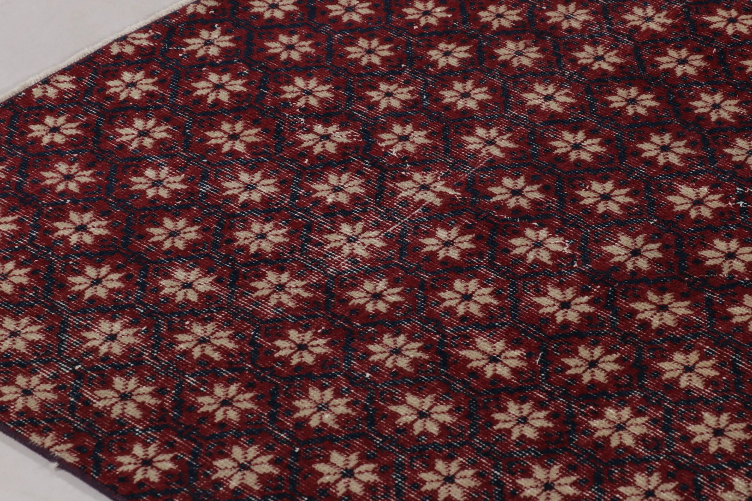 Vintage Turkish Distressed Rug