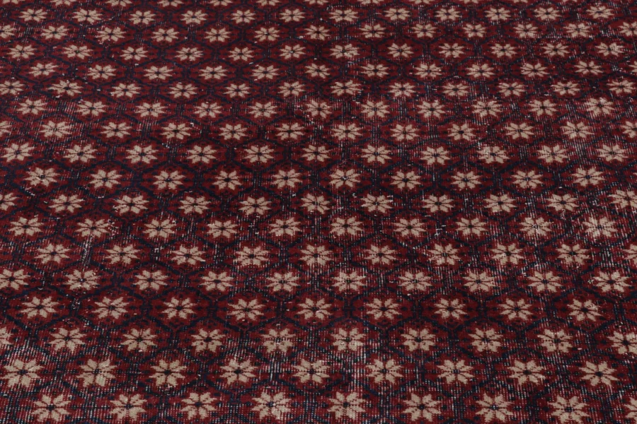 Vintage Turkish Distressed Rug