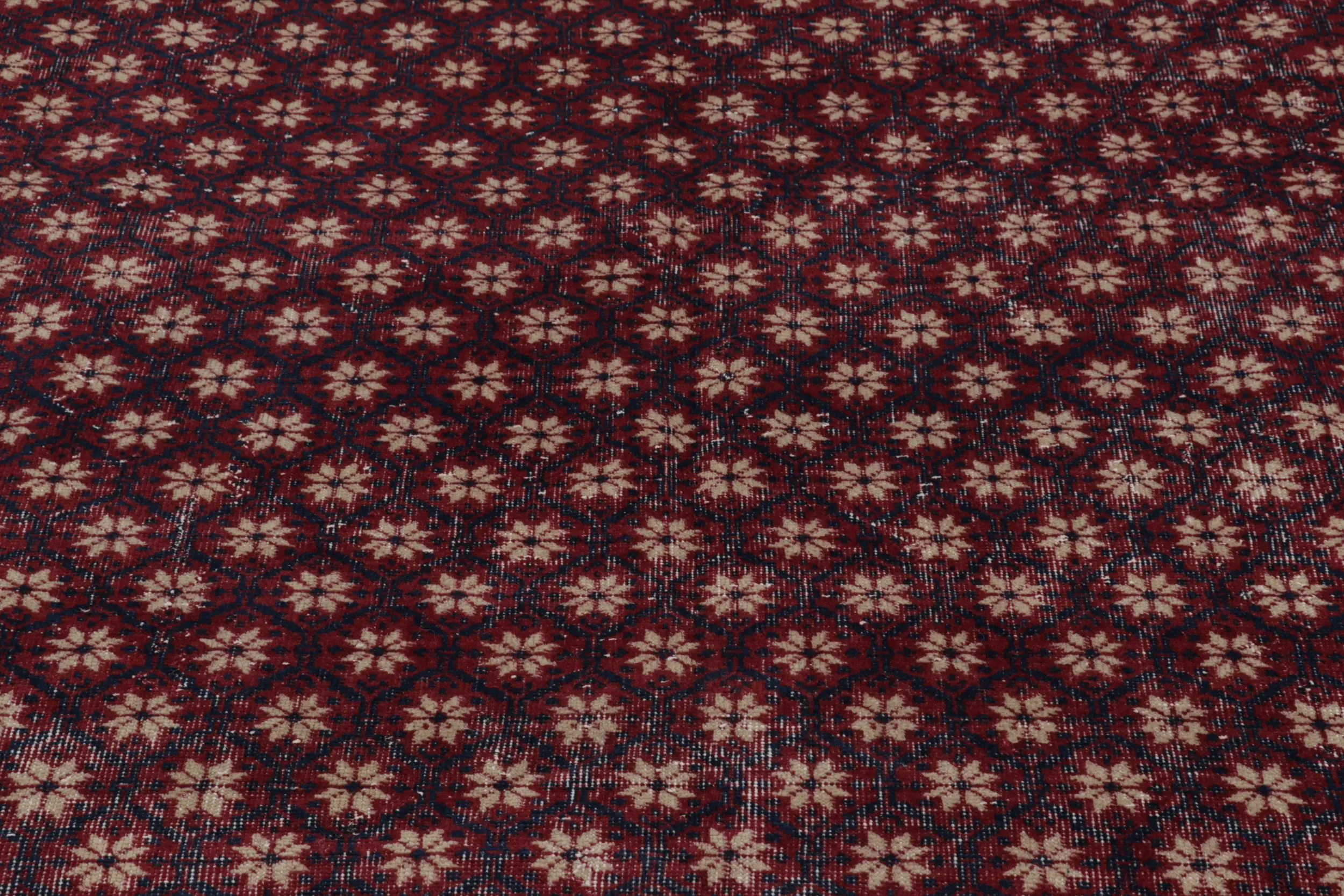 Vintage Turkish Distressed Rug