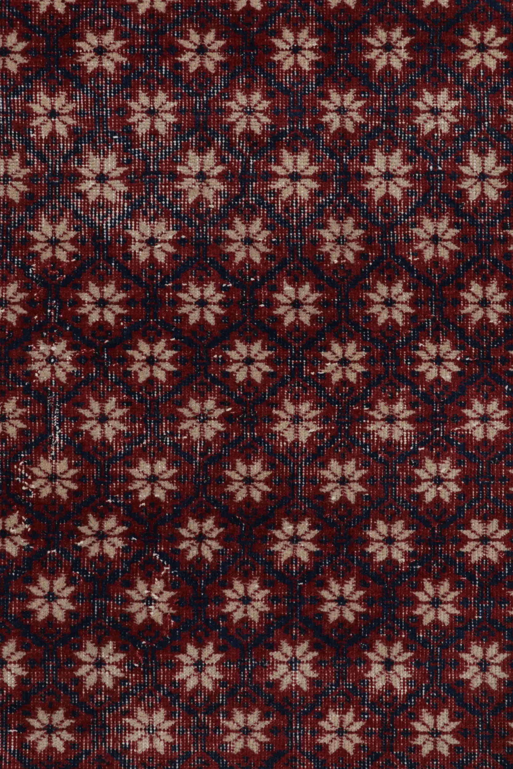 Vintage Turkish Distressed Rug