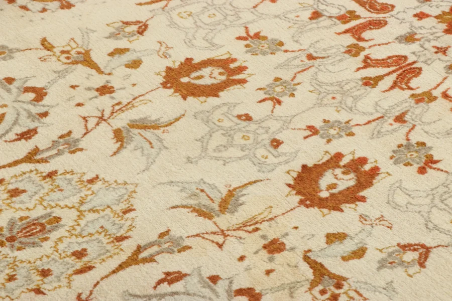 Oversized Vintage Kashan Persian Rug