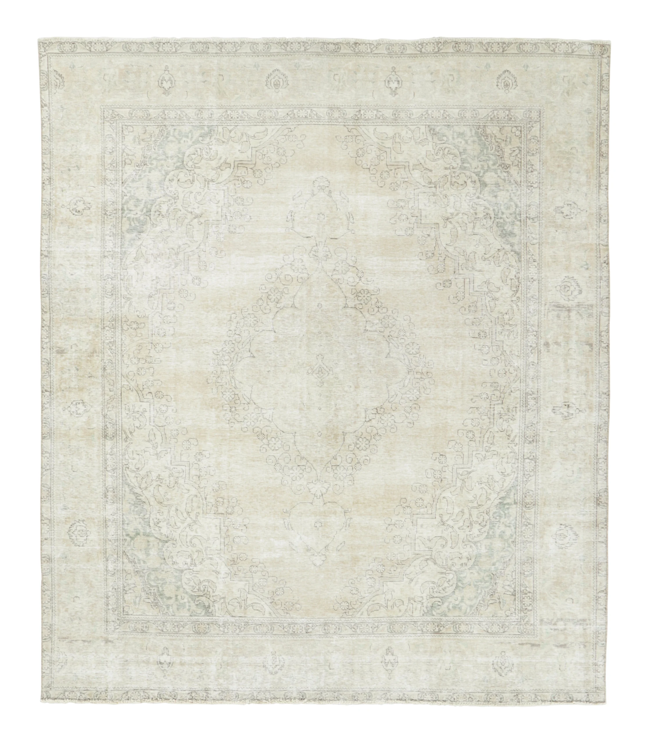 Vintage Persian Tabriz Rug