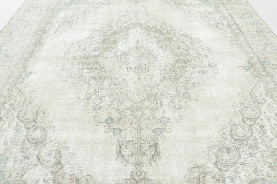 Vintage Persian Distressed Tabriz Rug