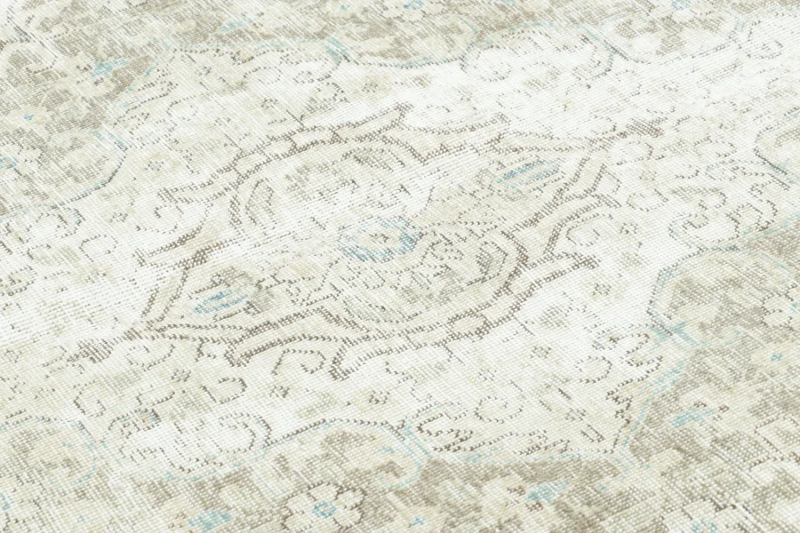 Vintage Persian Distressed Tabriz Rug