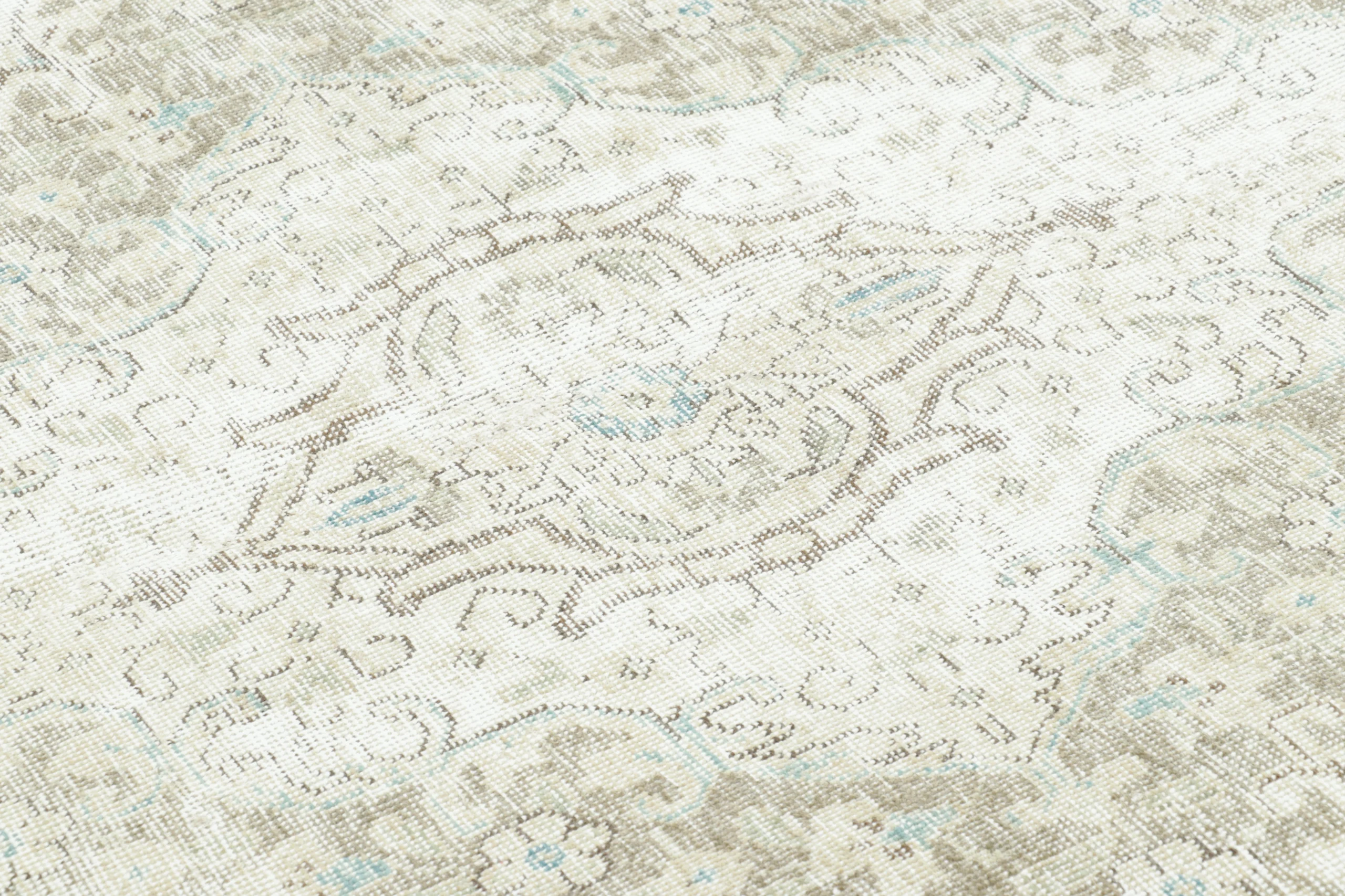 Vintage Persian Distressed Tabriz Rug