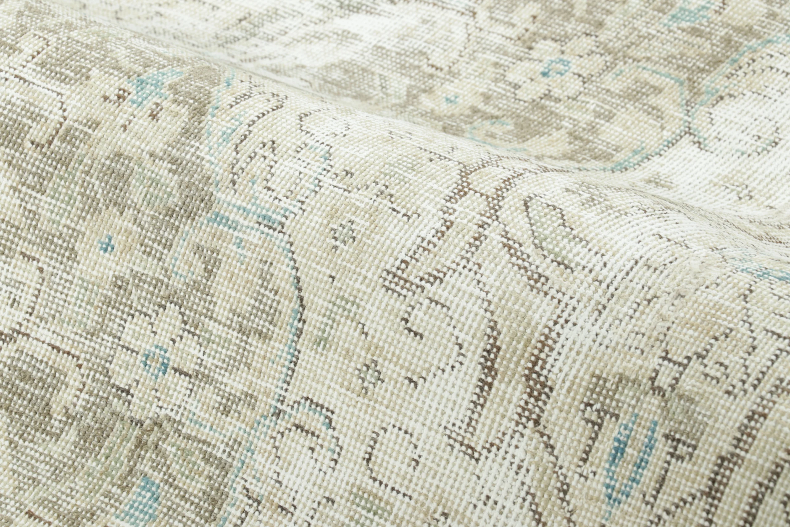 Vintage Persian Distressed Tabriz Rug